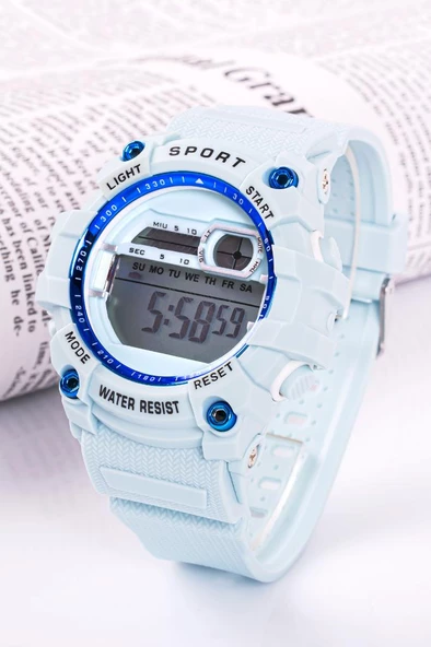 Silikon Kordonlu 3 atm Su Geçirmez Unisex Kız Erkek Çocuk Kol Saati ST-304276 - 3