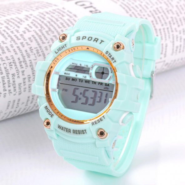 Dijital Su Geçirmez Unisex Çocuk Kol Saati Alarmlı Takvimli Işıklı Ekran Kız Erkek Çocuk Saati ST-304277 - 3