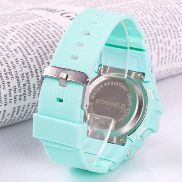 Dijital Su Geçirmez Unisex Çocuk Kol Saati Alarmlı Takvimli Işıklı Ekran Kız Erkek Çocuk Saati ST-304277 - 2