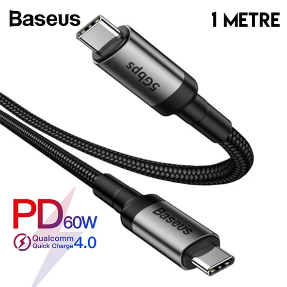 Baseus Cafule series Type-C PD3.1 Gen1 60W(20V-3A) 5Gbps Usb Şarj Kablosu 1metre