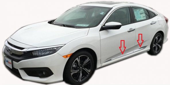 Honda Civic FC5 Kapı Çıtası 4 Kapı Krom 2016-2020 - 1