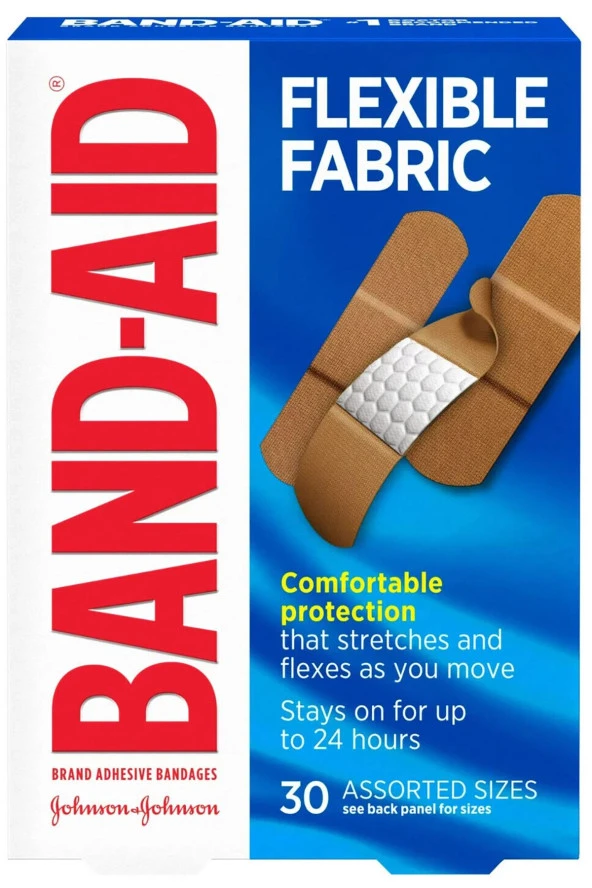 Band-Aid Flexible Fabric Yara Bandı 30lu Karışık Ölçü