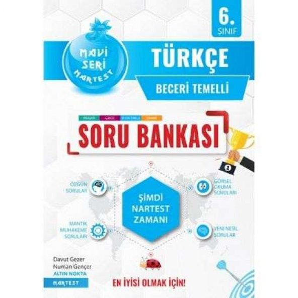 Nartest Yayınları 6. Sınıf Mavi Türkçe Soru Bankası