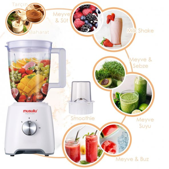Musullu Msl 2035 Blender '' Baharat Öğütücü '' Buz Kırıcı - 2