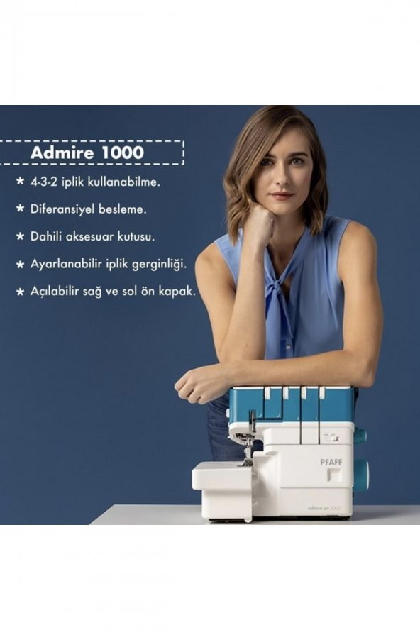 Pfaff Admire 1000 Overlok Makinası - 6