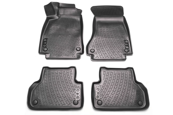 Audi A4 3D Havuzlu Paspas Bej 2015 Sonrası Bod