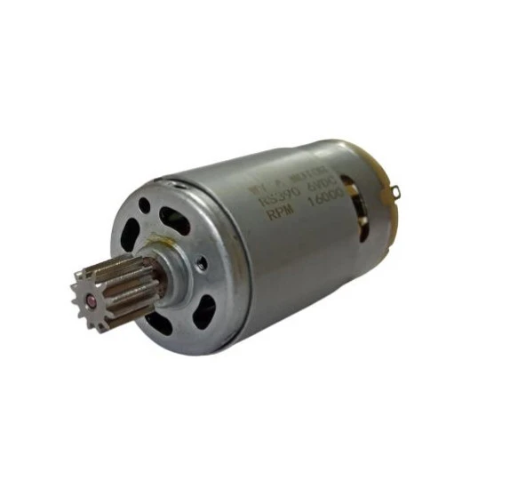 RS-390 16000 RPM 6V Redüktörsüz DC Motor 12 Dişli ürün görseli