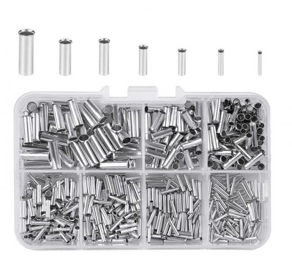 Kablo Yüksük Seti Yalıtımsız 600 Parça 0,5/0.75/1.5/2.5/4.0/6,0mm² ürün görseli