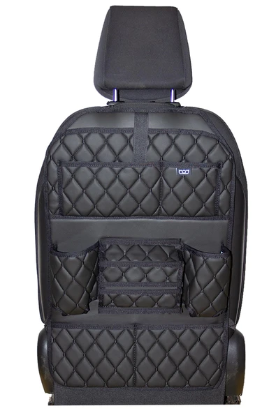 Bod Cunda Oto Koltuk Arkası Koruyucu Eşya Düzenleyici Araç içi Organizer Siyah - 4