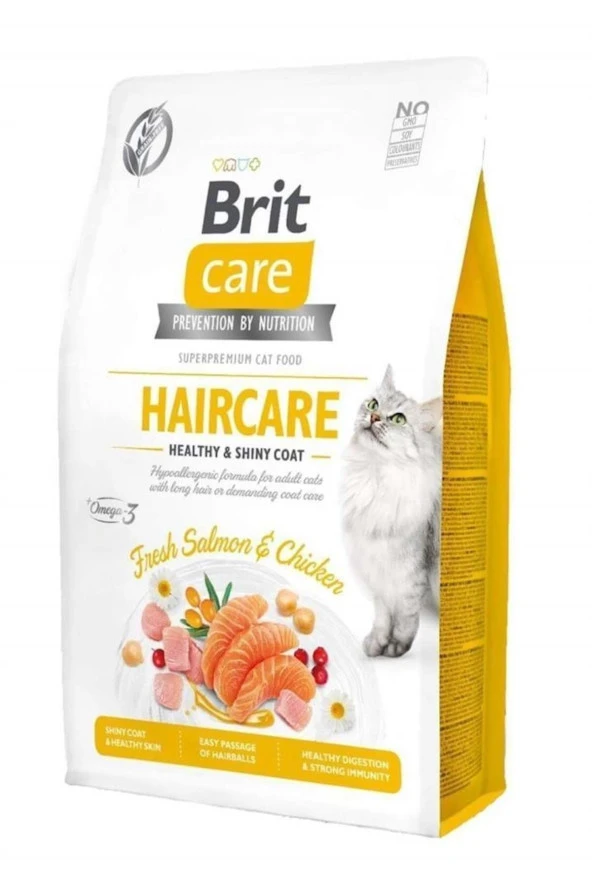 Brit Care Haircare Somonlu ve Tavuklu Kedi Maması 2 Kg