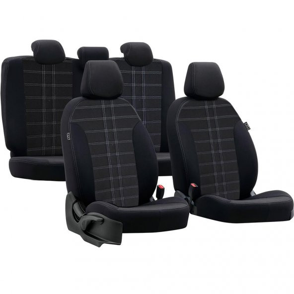 Bod Fiat 500L Araca Özel Oto Koltuk Kılıfı Alinda 2014-Sonrası - Resim 4