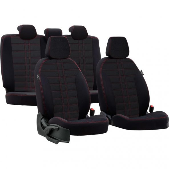 Bod Fiat 500L Araca Özel Oto Koltuk Kılıfı Alinda 2014-Sonrası - Resim 5