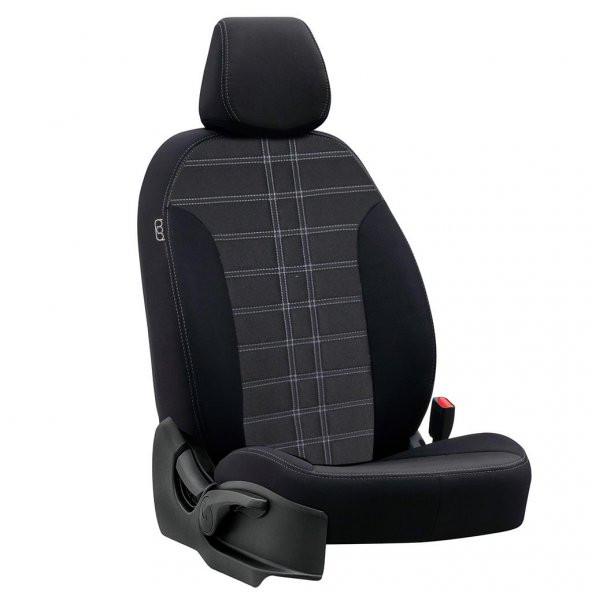 Bod Ford Fiesta Araca Özel Oto Koltuk Kılıfı Alinda 2003-2007 - Resim 10