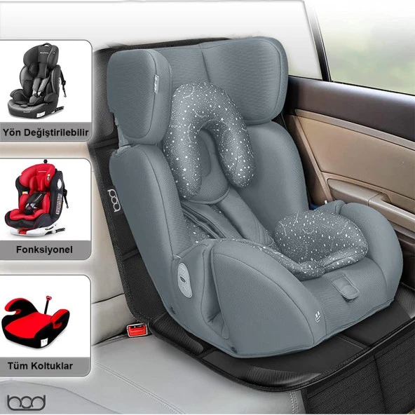 Bod isofix Girişli Oto Çocuk Koltuğu Koruyucu Alin Oto Kılıfı Ana Kucağı Puset Koruma Koltuk Minderi