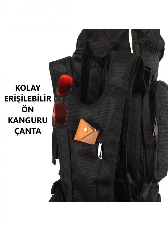 Vegmann 65 Litre Outdoor Trekking Kamp Dağcı Sırt Çantası - 7