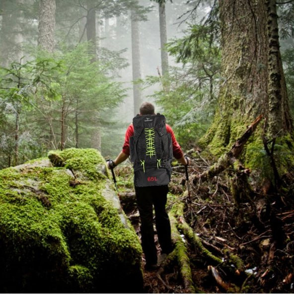 Vegmann 65 Litre Outdoor Trekking Kamp Dağcı Sırt Çantası - 9