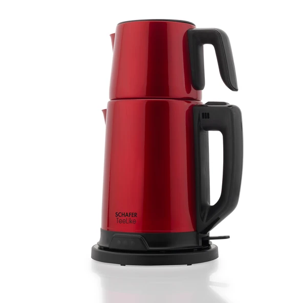 Schafer TeeLike Paslanmaz Çelik Çay Makinesi-Kırmızı - 8