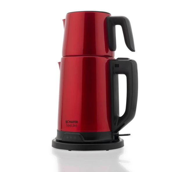 Schafer TeeLike Paslanmaz Çelik Çay Makinesi-Kırmızı - 4