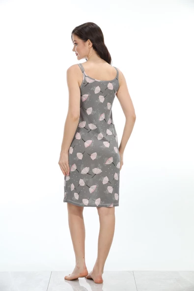 Etoile bambu ip askılı kadın gecelik 72033 - 4