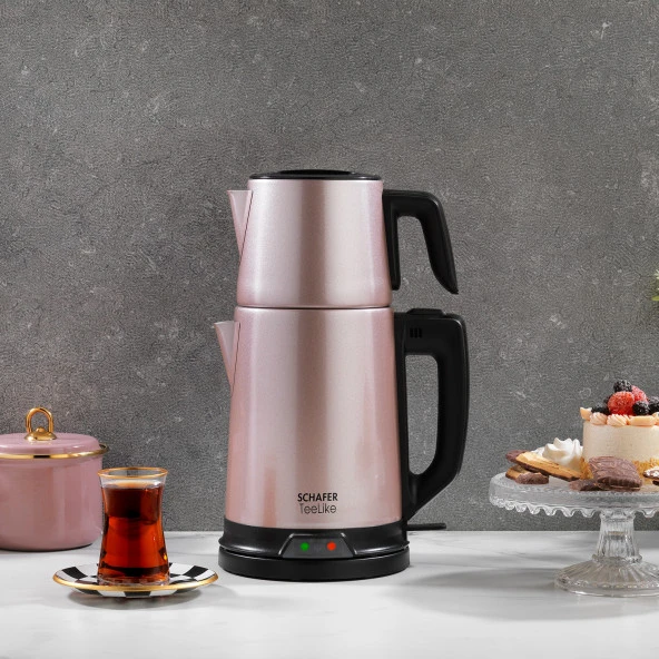Schafer TeeLike Paslanmaz Çelik Çay Makinesi-Rosegold
