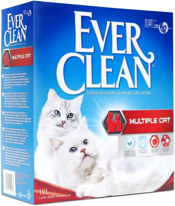 Ever Clean Multiple Topaklanan Kedi Kumu 10 Lt