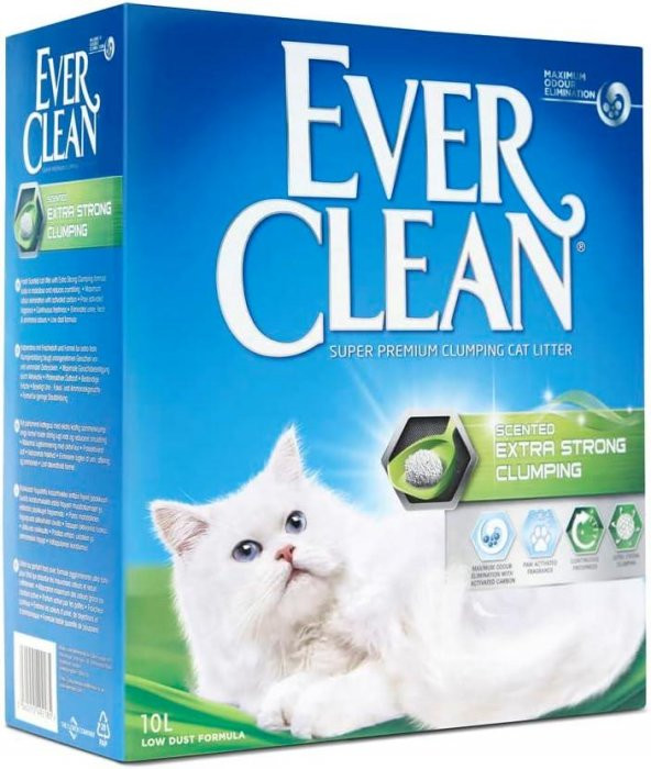 Ever Clean Extra Strength Kokulu Topaklanan Kedi Kumu 10 Lt