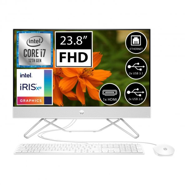 HP ProOne 240 G9 6D386EA06 i7-1255U 64GB 512SSD 23.8" FullHD FreeDOS All In One Bilgisayar