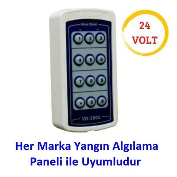 Electrosec VD-2005 SMD 24 Volt Telefon Arama Modülü (Tüm Yangın Algılama Panelleri İle Uyumludur)