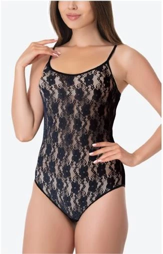 İmer Bayan Modal Önü Bütün Dantelli İp Askılı Çıtçıtlı Body 1101
