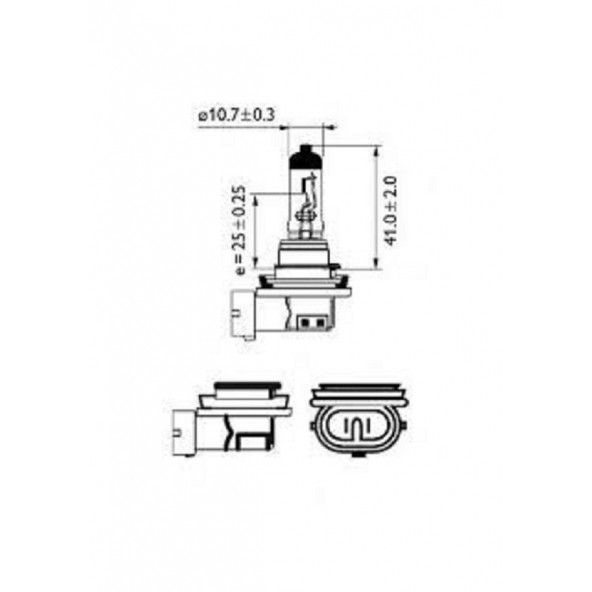 Philips H8 12v 35w Standart Ampul 12360C1 (2Adet) - 3