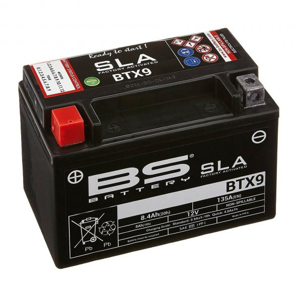 Bs Btx9 Sla 2014-2022 Bajaj Pulsar RS 200 Uyumlu Akü Jel Akü - 4