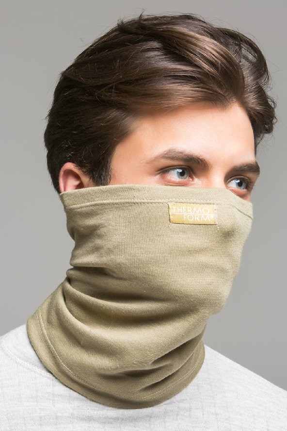 Thermoform Heavy Yetişkin Boyunluk Yüz Maskesi Kum - 2