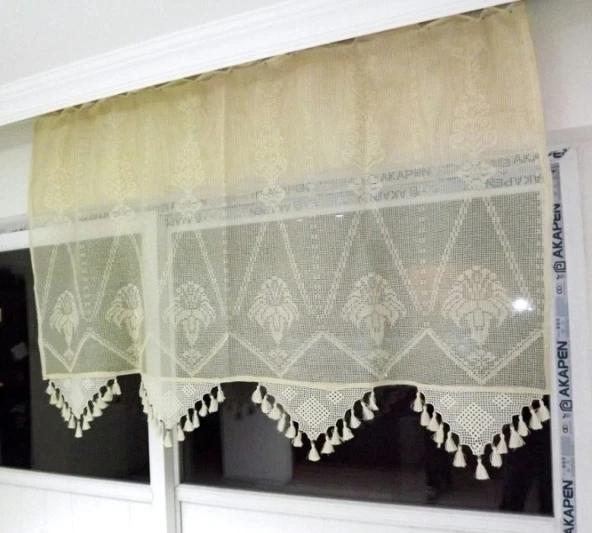 El İşi Dantelli Buldan Perdesi (140*250)