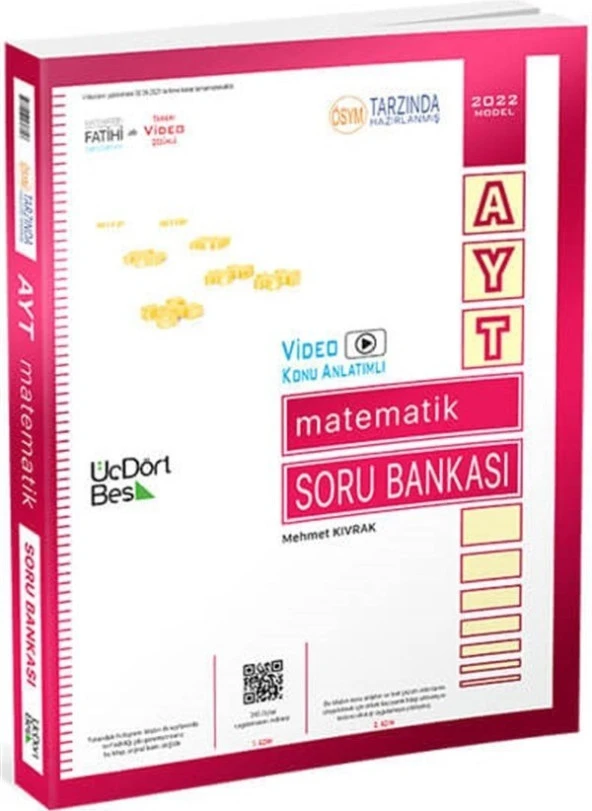 ÜçDörtBeş Yayınları AYT Matematik Soru Bankası