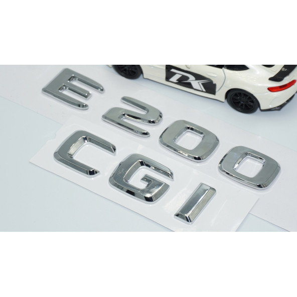 DK Tuning E200 CGi Bagaj Krom ABS 3M 3D Yazı Logo Benz İle Uyumlu - Resim 3