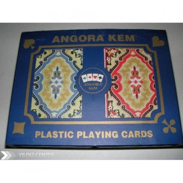 Angora Kem Plastik Oyun Kağıdı Marka İskambil Kağıdı Çift Deste - 3
