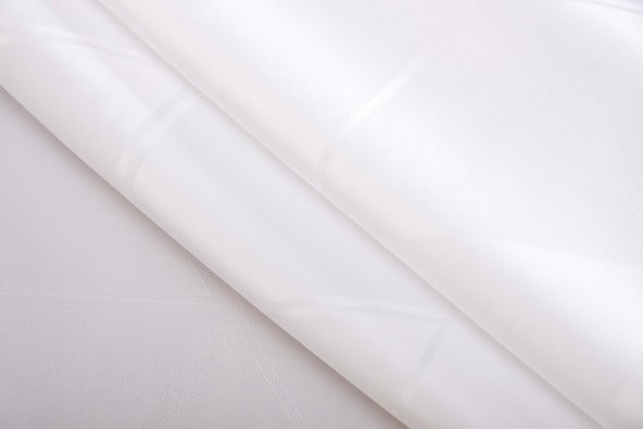 Finezza Viva Jakar Polyester Kumaş Beyaz Masa Örtüsü 160x220 cm  - 1424 - 4