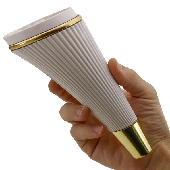 Iron Lüks Mobilya Kanepe Tv Ünitesi Konsol Koltuk Ayağı 19 Cm Krem Gold Ayakları - 5