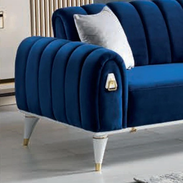 Iron Lüks Mobilya Kanepe Sehpa Tv Ünitesi Koltuk Ayağı 15 Cm Beyaz Gold Baza Ayakları - Resim 3