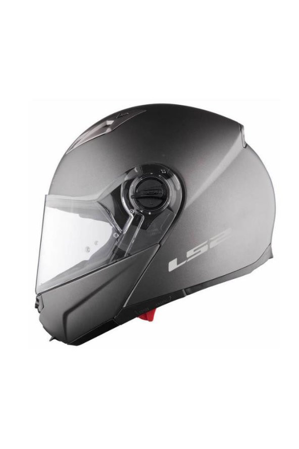 Motosiklet Kaskı Ls2 Guroni Mat Titanium Kask Çene Açılır Motosiklet Kaskı