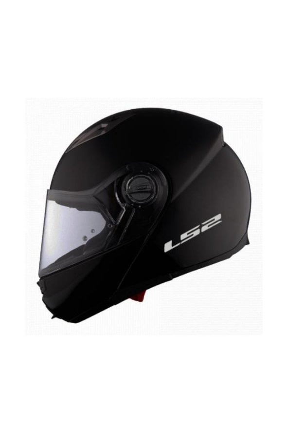 Motosiklet Kaskı Ls2 Guroni Mat Siyah Kask Çene Açılır Motosiklet Kaskı
