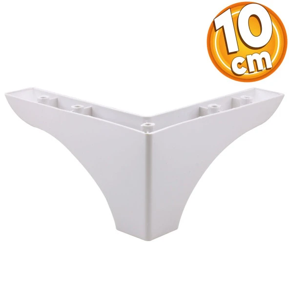 Rose Lüks Mobilya Kanepe Sehpa Puf Koltuk Ayağı 10 Cm Beyaz Baza Ayakları