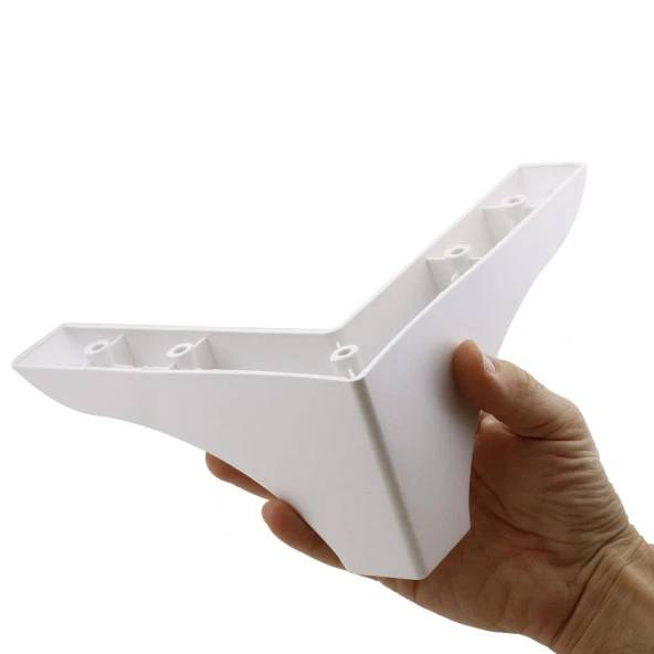 Rose Lüks Mobilya Kanepe Sehpa Puf Koltuk Ayağı 10 Cm Beyaz Baza Ayakları - Resim 3