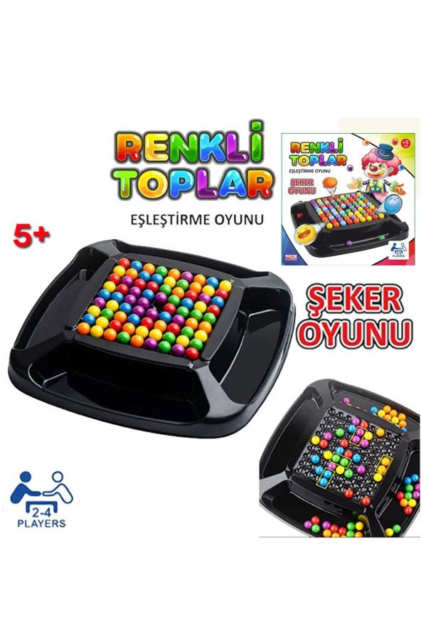 Renkli Toplar Eşleştirme  Şeker Oyunu  6171 - 1
