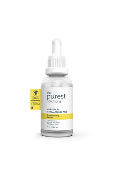 The Purest Solutions Arbutin2+Hyaluronic Acid 30ml Leke Giderici ve Cilt Tonu Eşitleyici Yüz Serumu