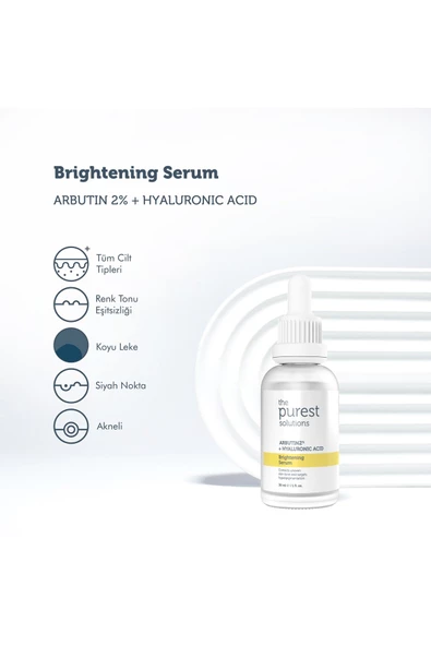 The Purest Solutions Arbutin2+Hyaluronic Acid 30ml Leke Giderici ve Cilt Tonu Eşitleyici Yüz Serumu - 3