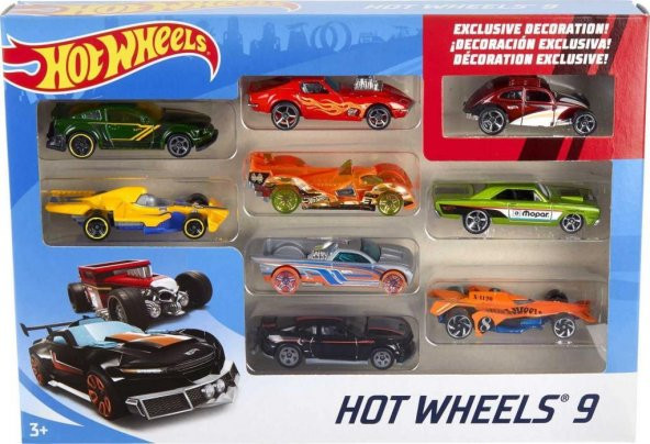 Hot Wheels 9lu 1:64 Ölçek Araba Seti X6999