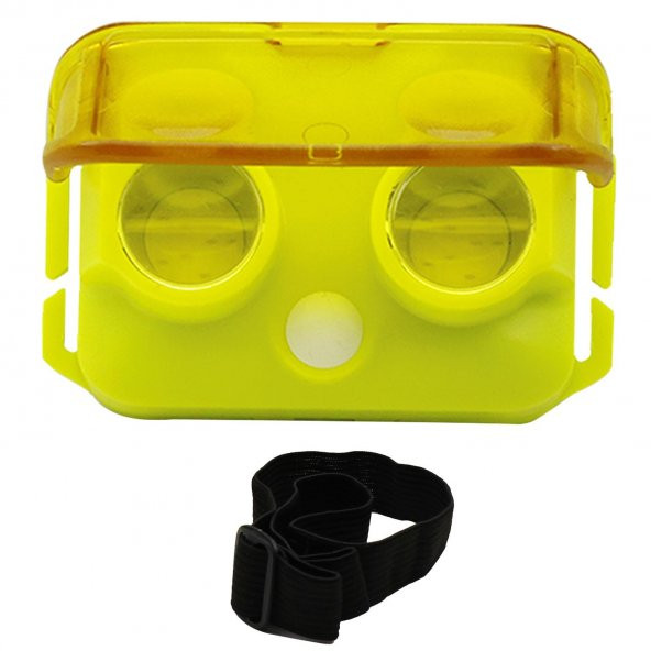 Kafa Lambası Ledli Pilli Kamp Kafa Feneri Kapaklı 1+1 W - 3