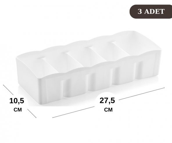 Flosoft 3’lü 5 Bölmeli Organizer Geniş Set - 2