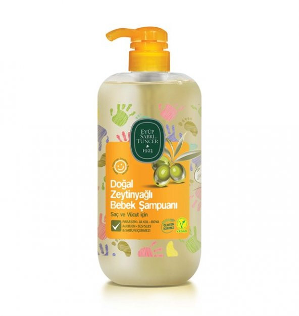 Eyüp Sabri Tuncer Doğal Zeytinyağlı Bebek Şampuanı 600x3 1800 ML